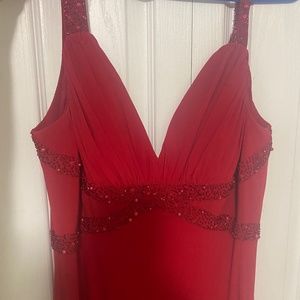 Red Cachet ankle length dress